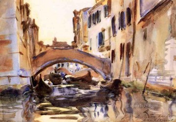 John Singer Sargent Painting - Paisaje del canal veneciano John Singer Sargent